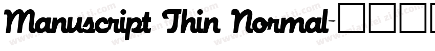 Manuscript Thin Normal字体转换
